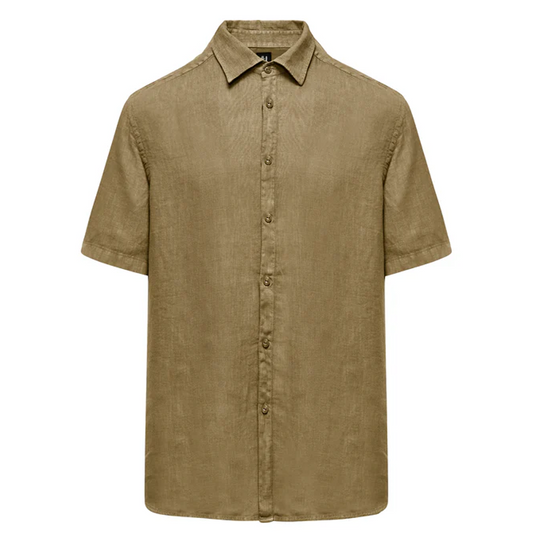 Bomboogie Regular fit linen shirt