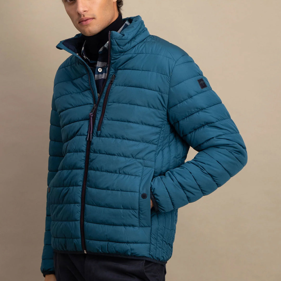 Quilted jacket with breast pocket