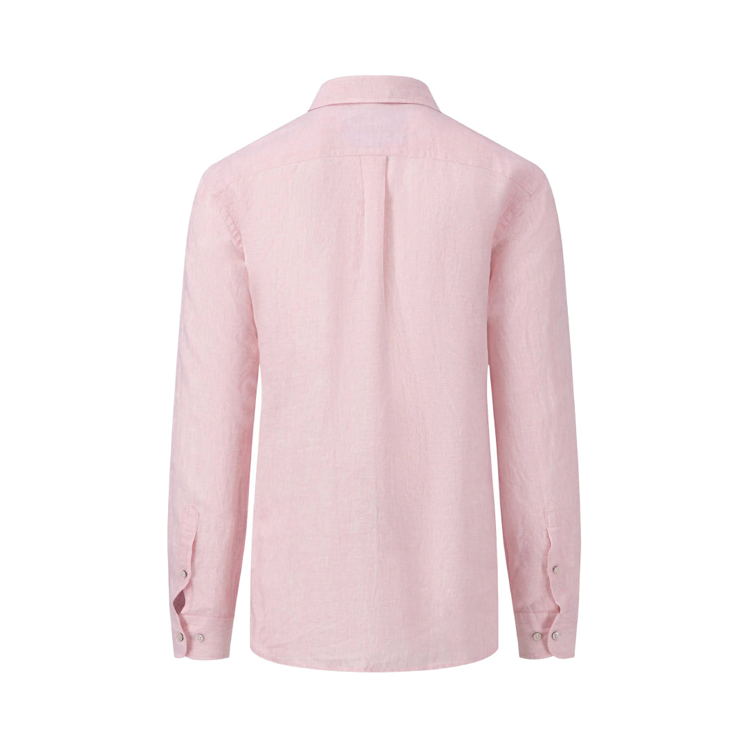 Fynch Hatton Premium linen shirt with button-down collar
