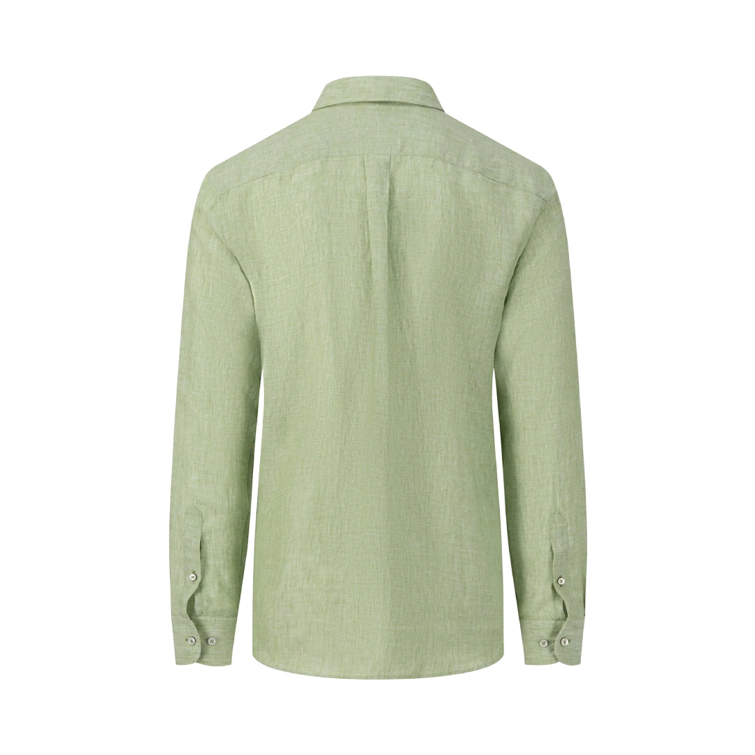 Fynch Hatton Premium linen shirt with button-down collar