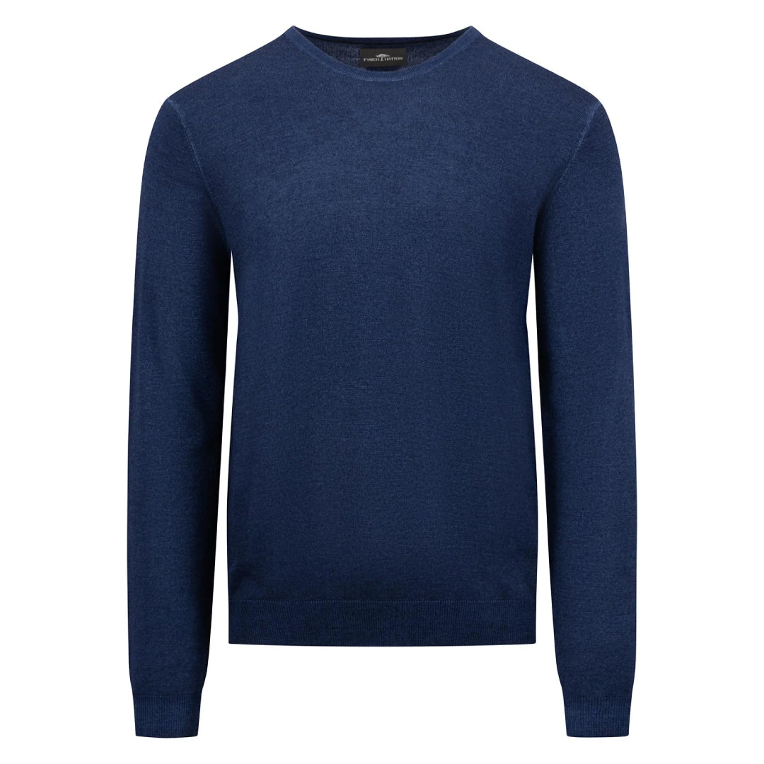 Wool with a circular neckline