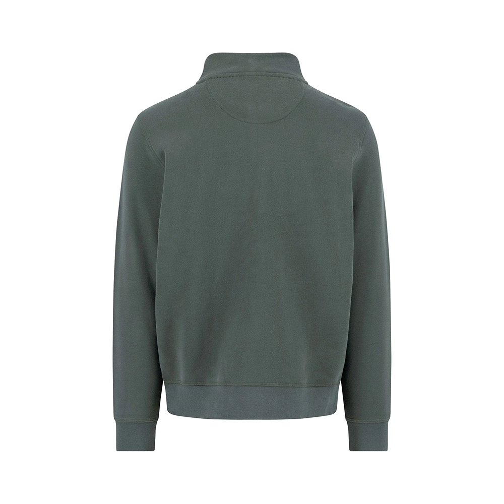 Fynch Hatton Cotton sweatshirt with Troyer collar