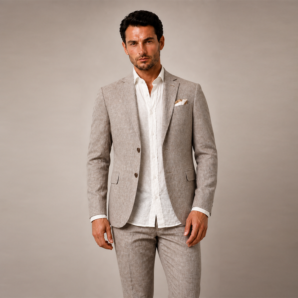 Longfield linen suit