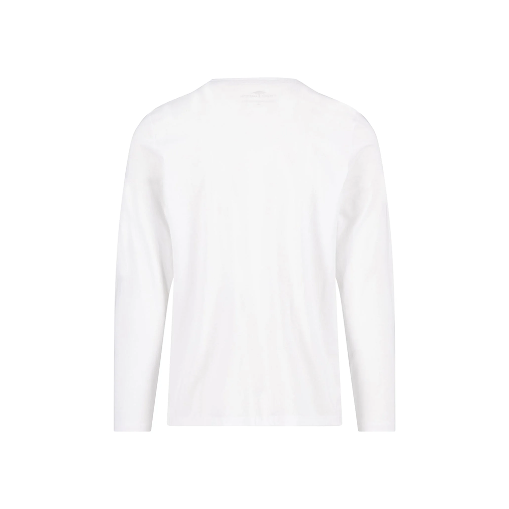 Fynch Hatton Long-sleeved shirt in cotton with round neck