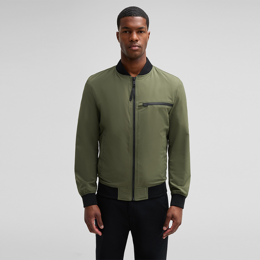 Strellson Flex Cross Clearwater Bomber Jacket in Olive