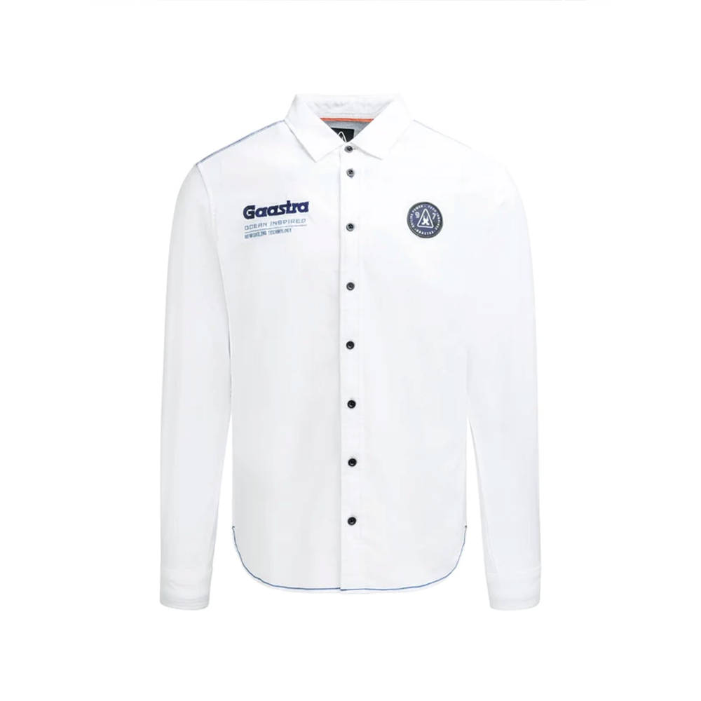 Gaastra Structured long-sleeve shirt with embroidered logo Regular Fit