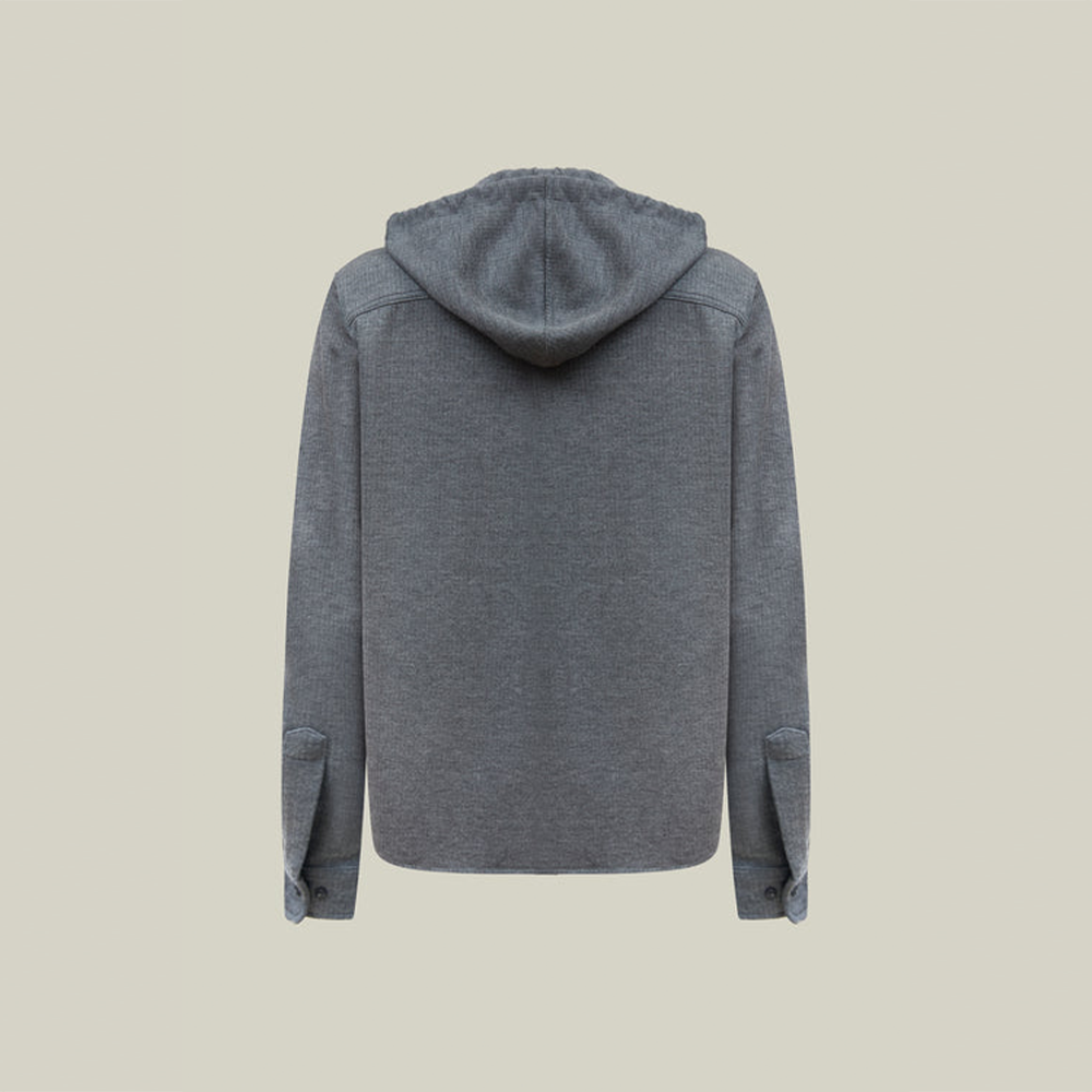 Campione Men's hooded shirt in grey