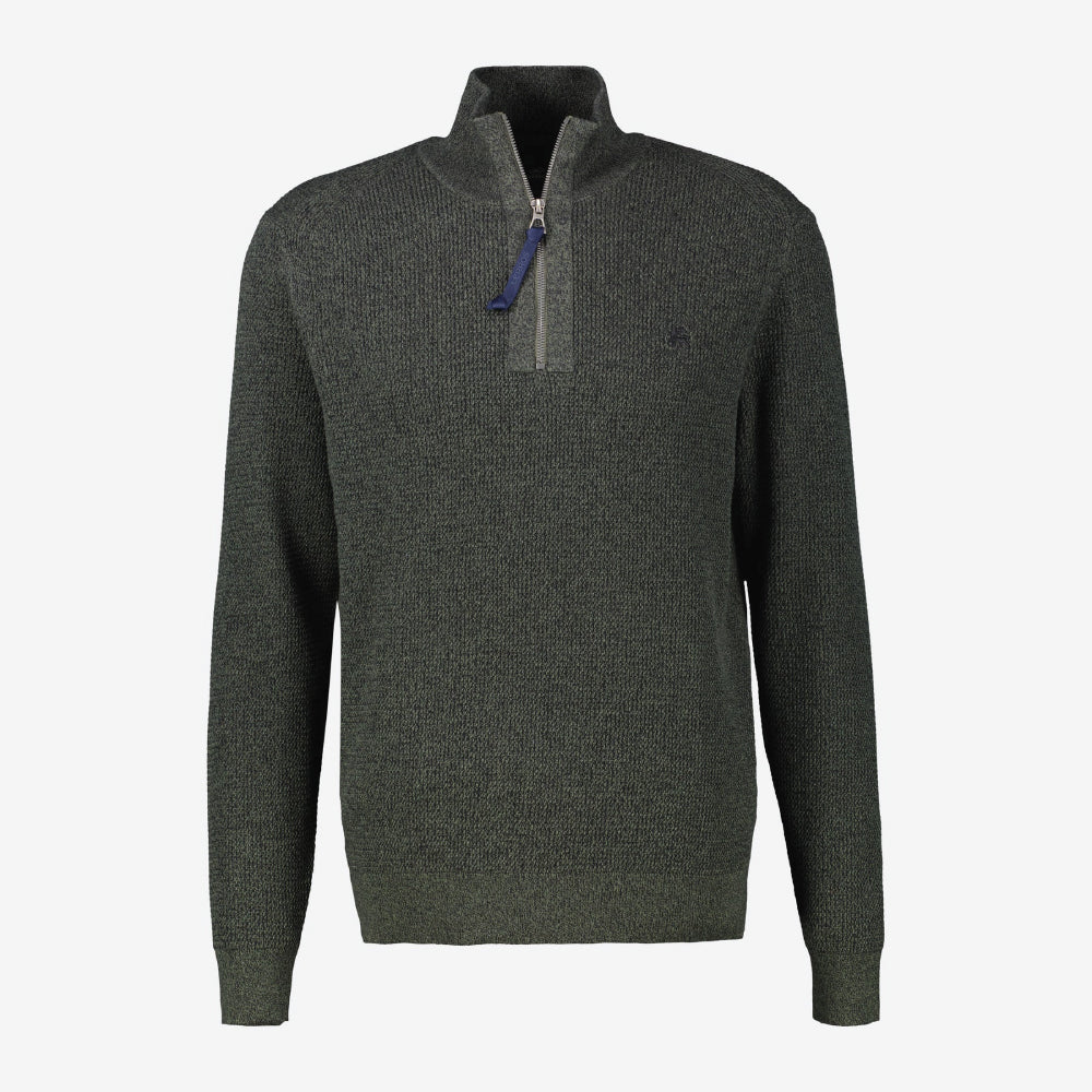 Lerros Men's knitted troyer in melange look