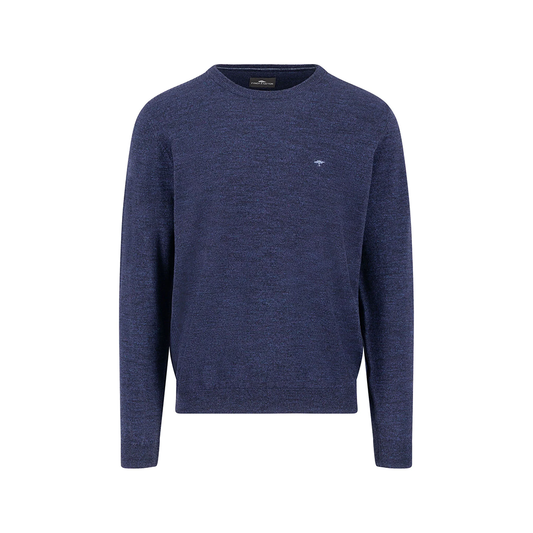 Fynch Hatton Crew-neck cotton wool blend sweater