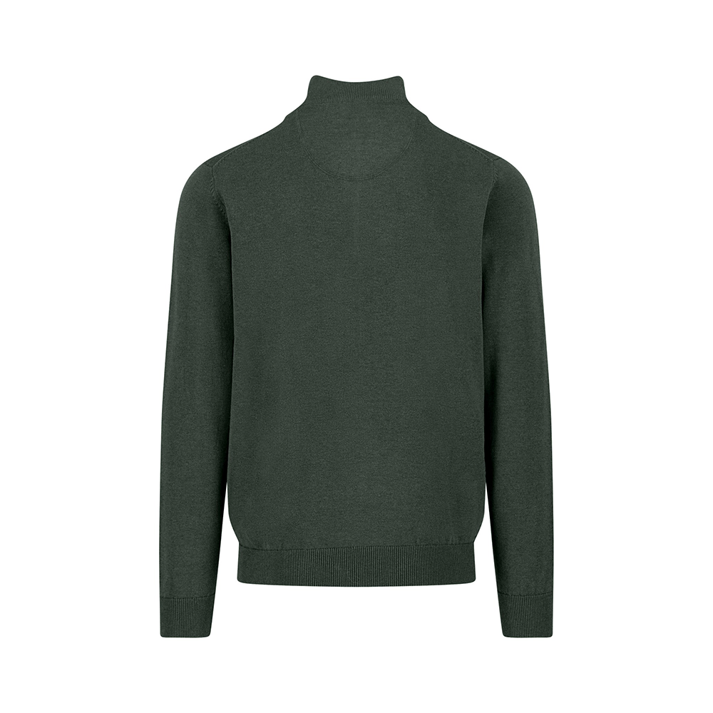 Fynch Hatton Cotton troyer with zip and stand-up collar