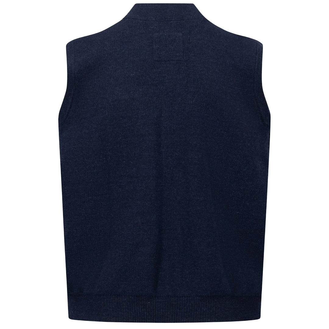 Hybrid vest with stand-up collar