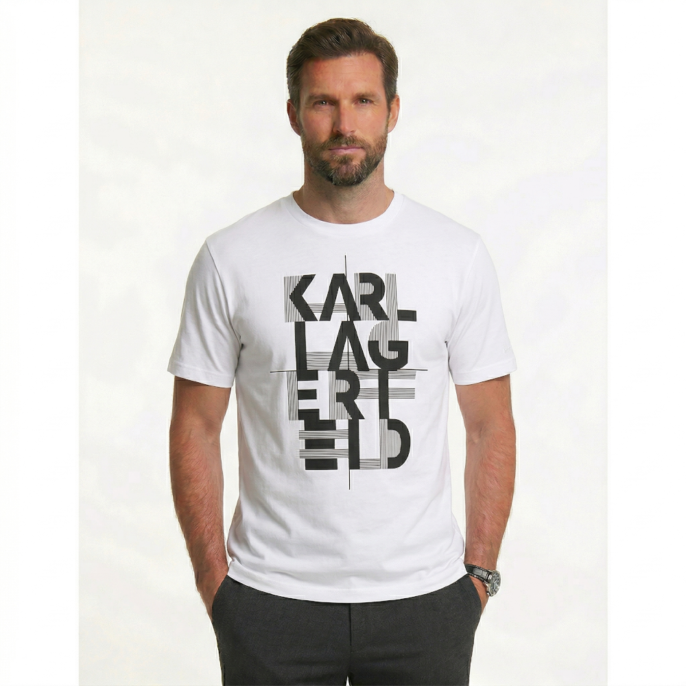 KARL LAGERFELD CREW NECK - Print T-shirt