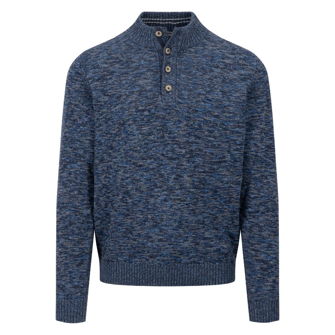 Melted knitted cotton sweater