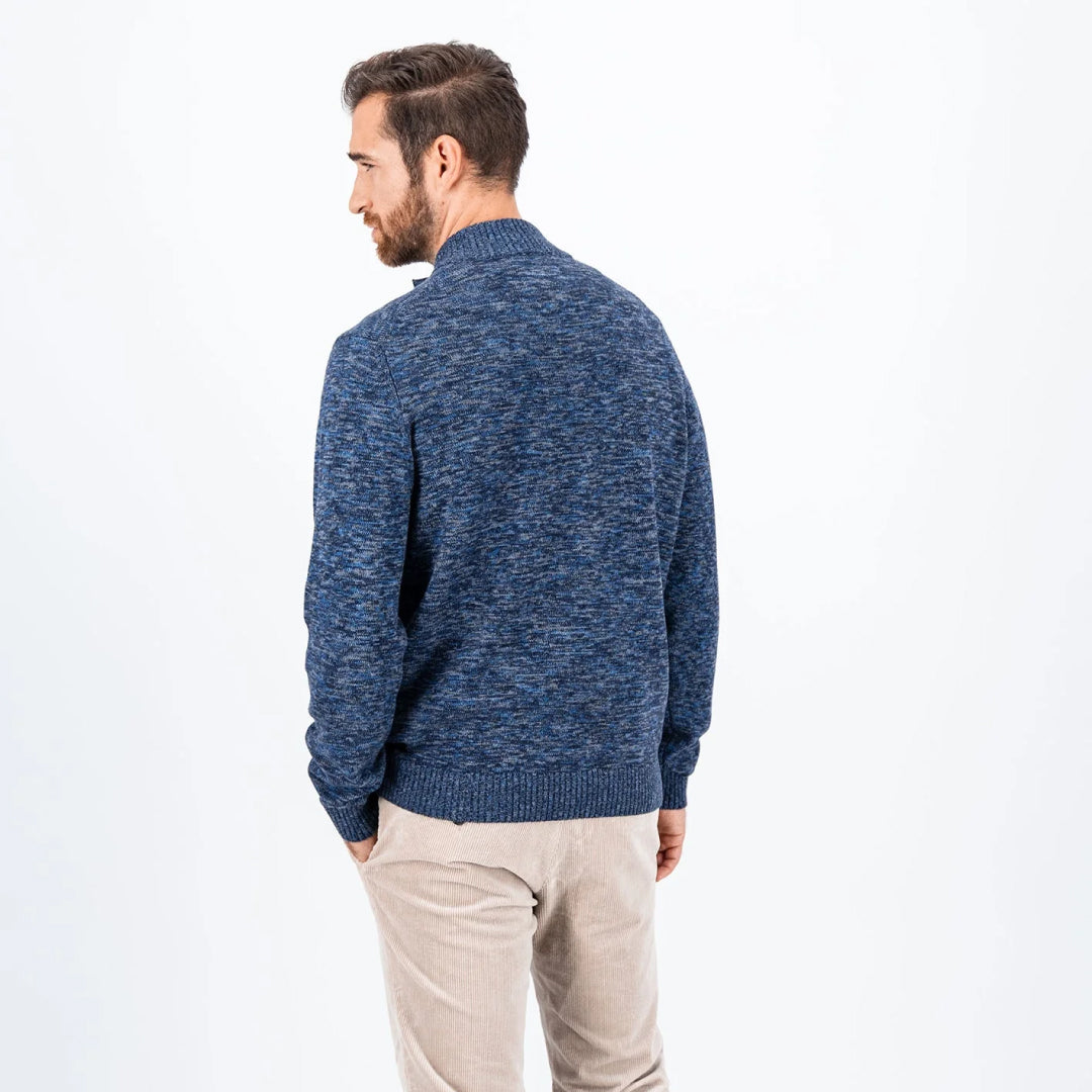 Melted knitted cotton sweater