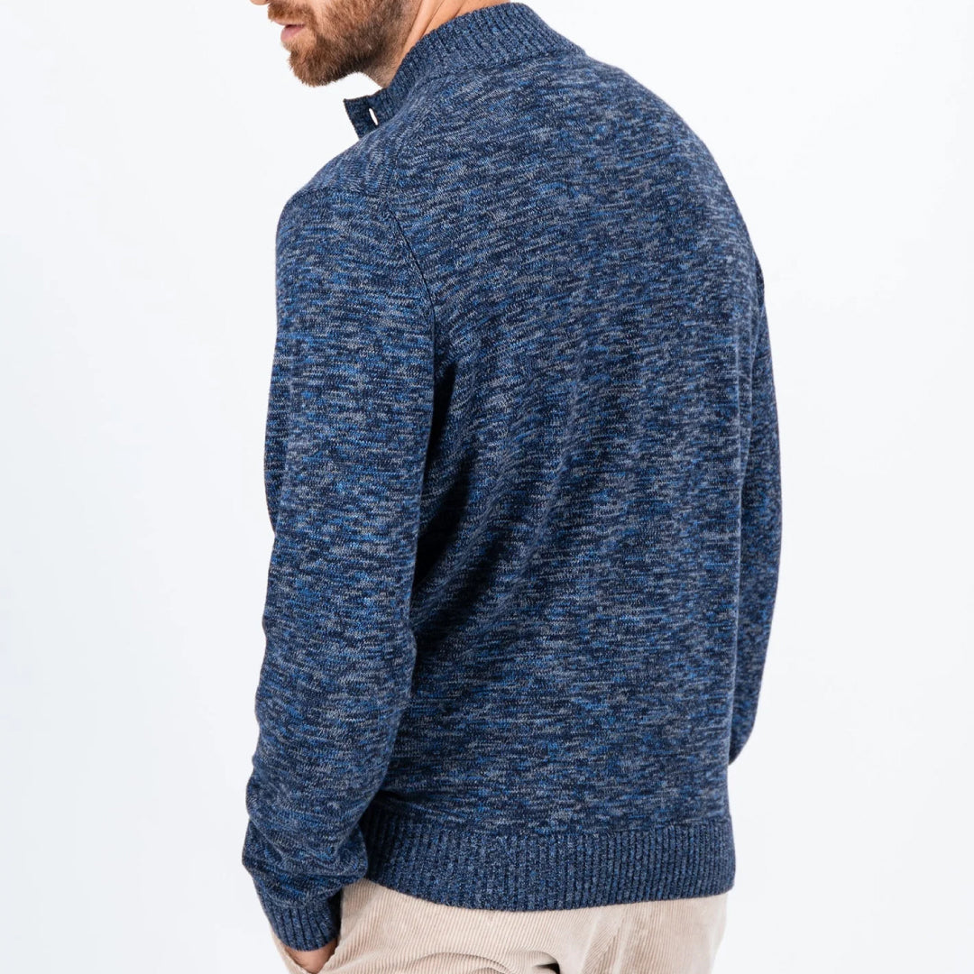 Melted knitted cotton sweater