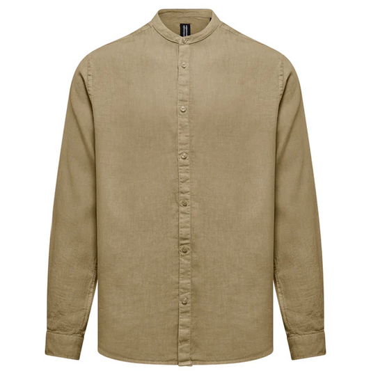 Bomboogie Regular fit shirt in slub linen