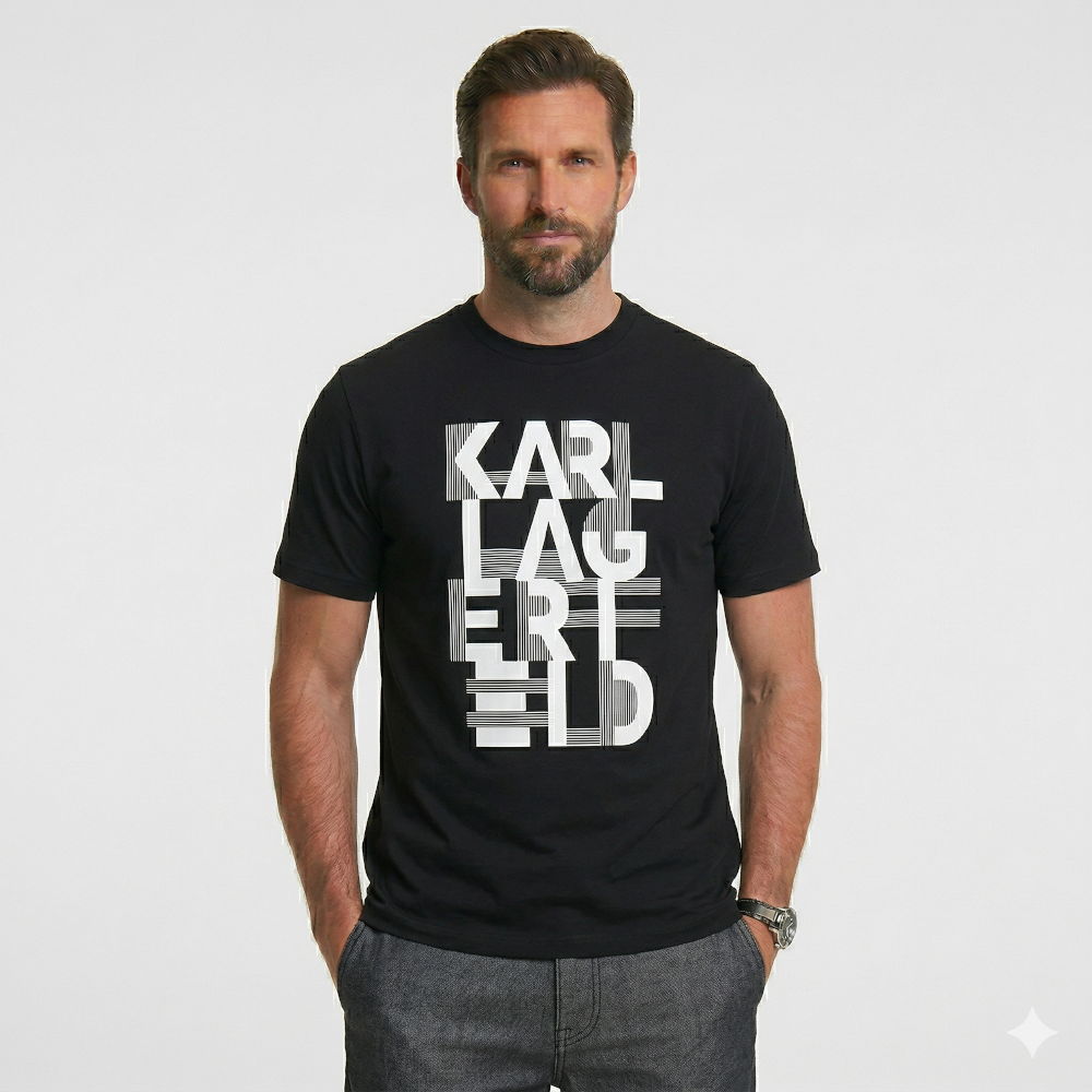 KARL LAGERFELD CREW NECK - Print T-shirt
