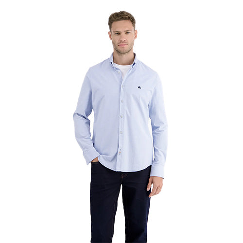 Plain oxford shirt white