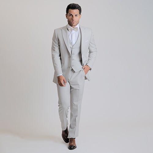 Beige 3 pieces suit