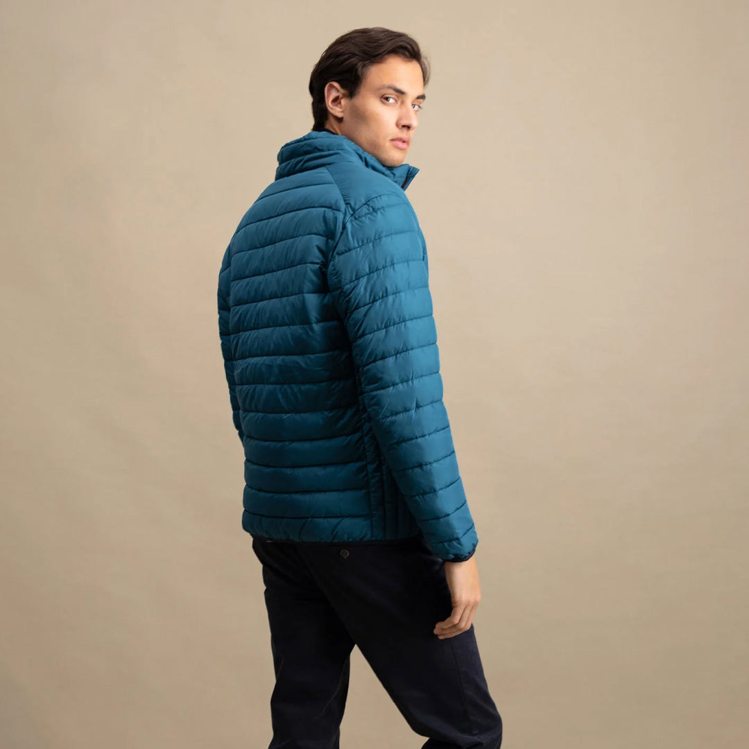 Quilted jacket with breast pocket