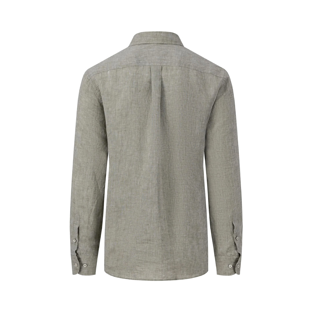 Fynch Hatton  Premium linen shirt with button-down collar