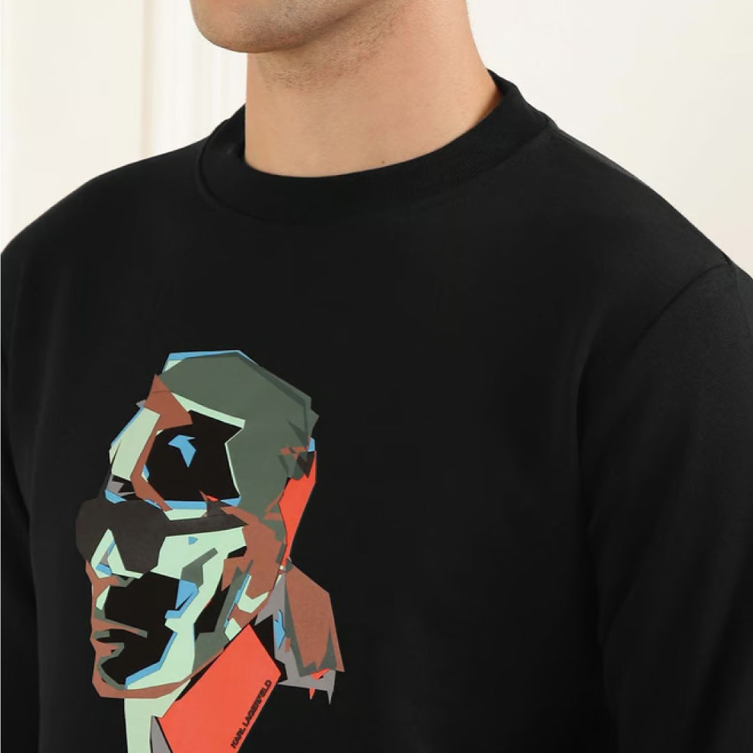 Karl Lagerfeld Men Graphic Printed Pullover Sweatshirt