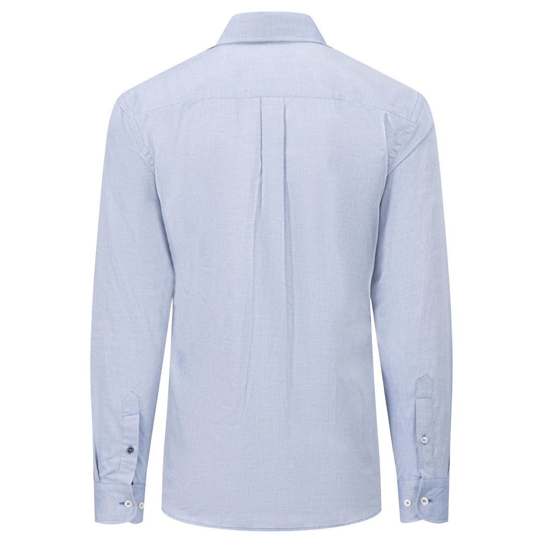 Cotton shirt with button-down collar