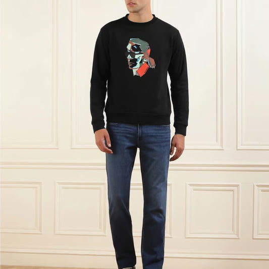 Karl Lagerfeld Men Graphic Printed Pullover Sweatshirt