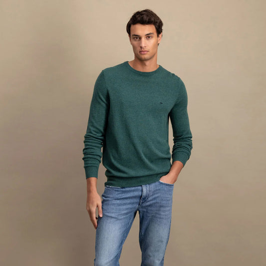 Merino cashmere sweater with round neck (Copy)