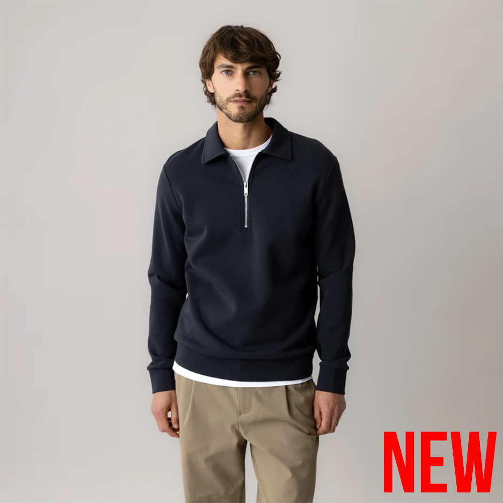 Mos Mosh MMGAbel Zip Polo Sweat