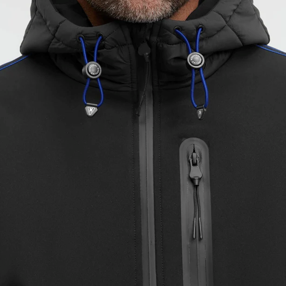 Gaastra Softshell jacket with a quilted hood Regular Fit