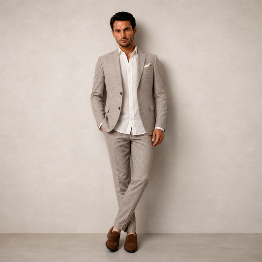 Longfield linen suit