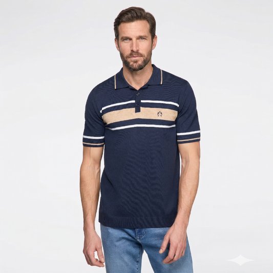 Campione Striped Polo On The Chest