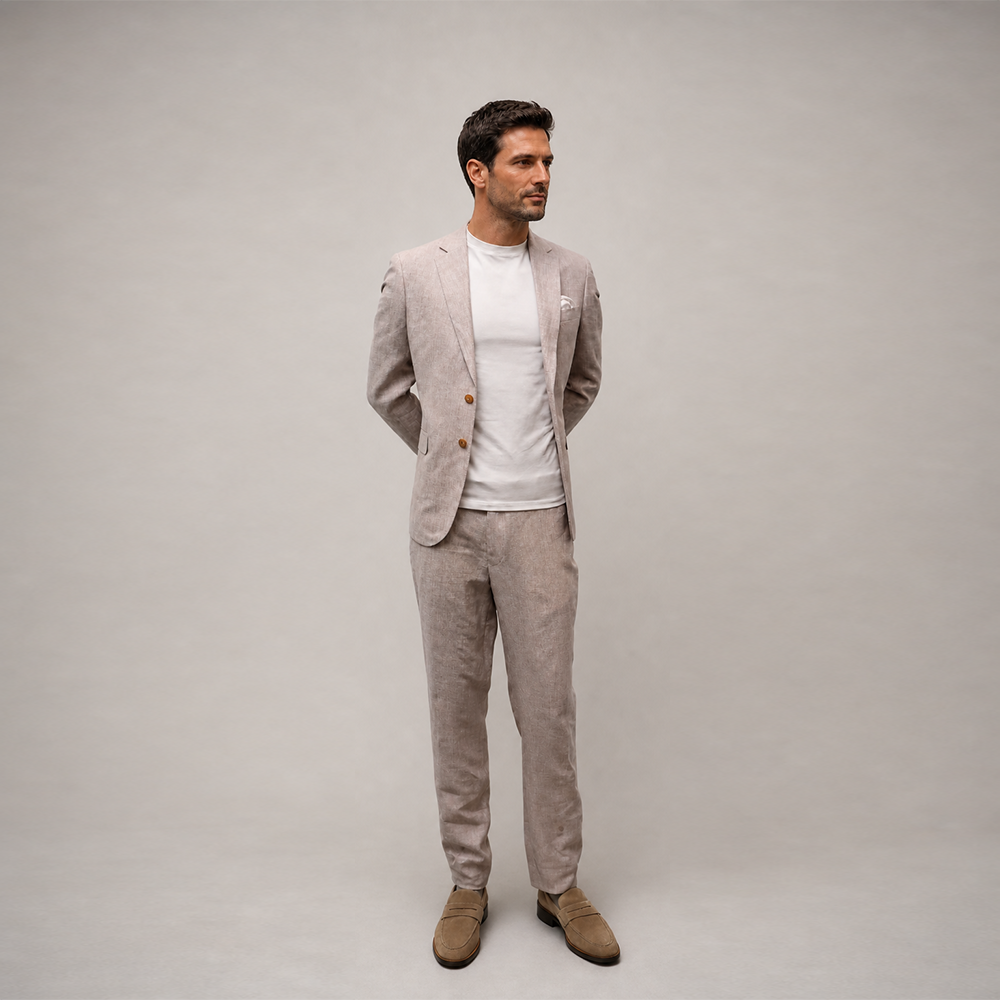Longfield linen suit