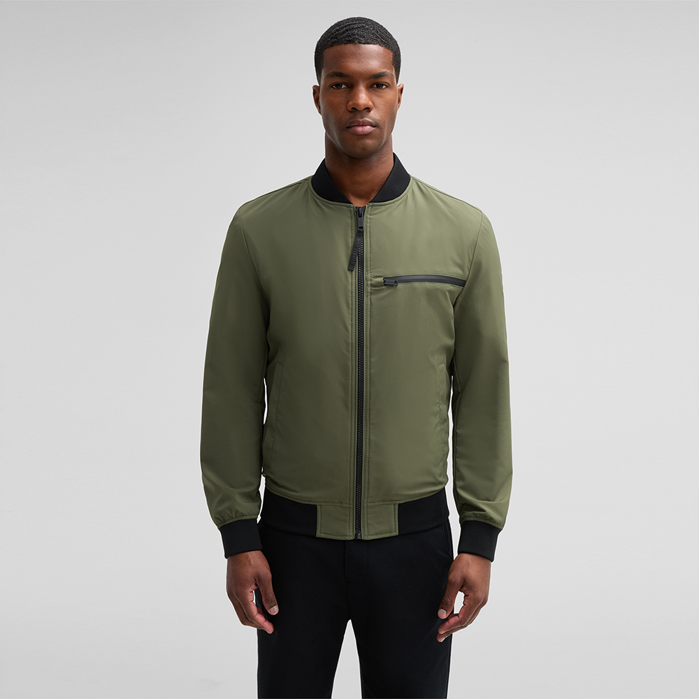 Strellson Flex Cross Clearwater Bomber Jacket in Olive