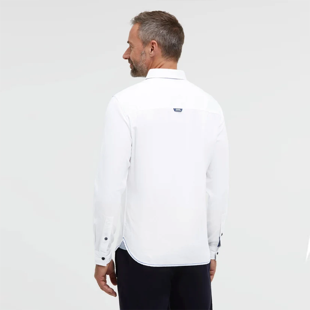 Gaastra Structured long-sleeve shirt with embroidered logo Regular Fit