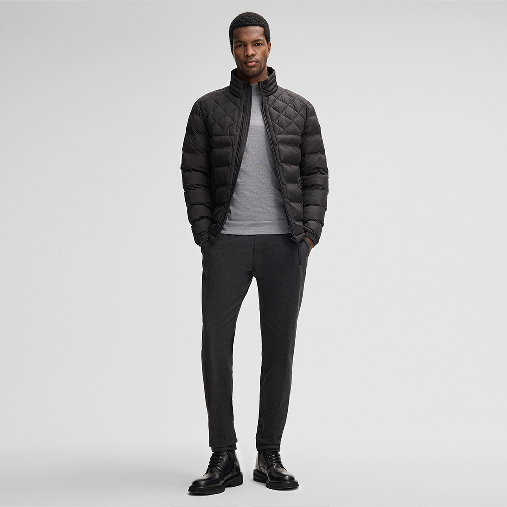 Strellson Clason Fused Quilted Jacket in Black