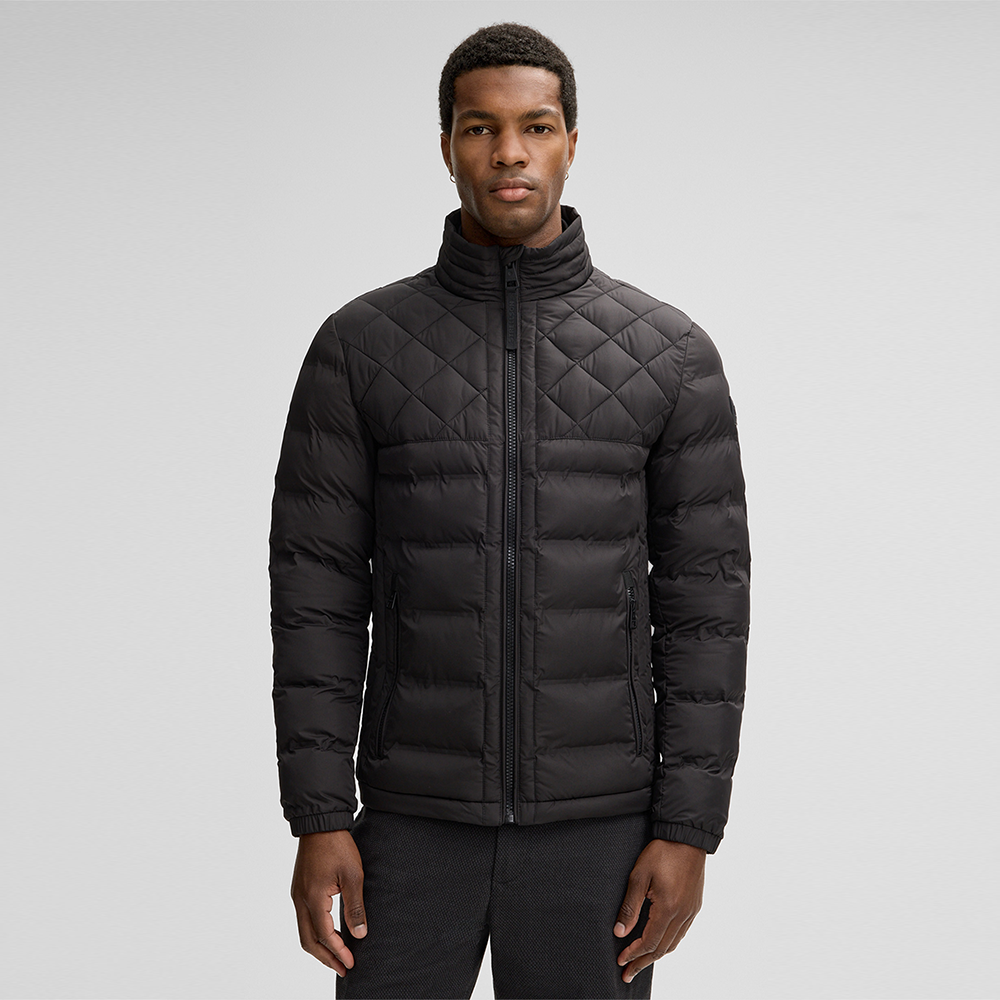 Strellson Clason Fused Quilted Jacket in Black