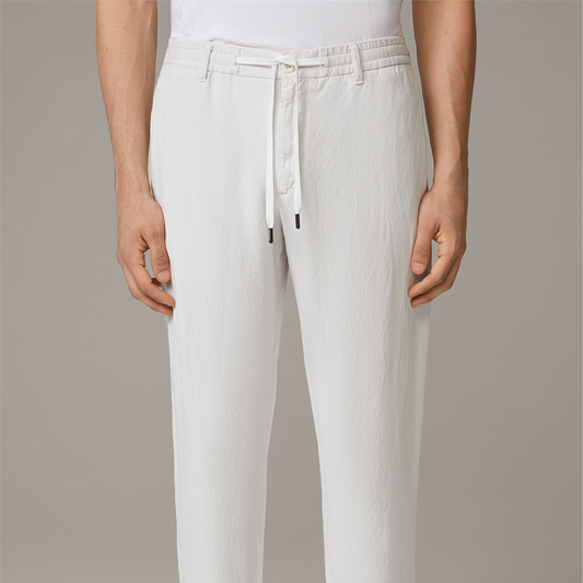 Strellson Linen-MIx cloth trousers Saturn, offwhite