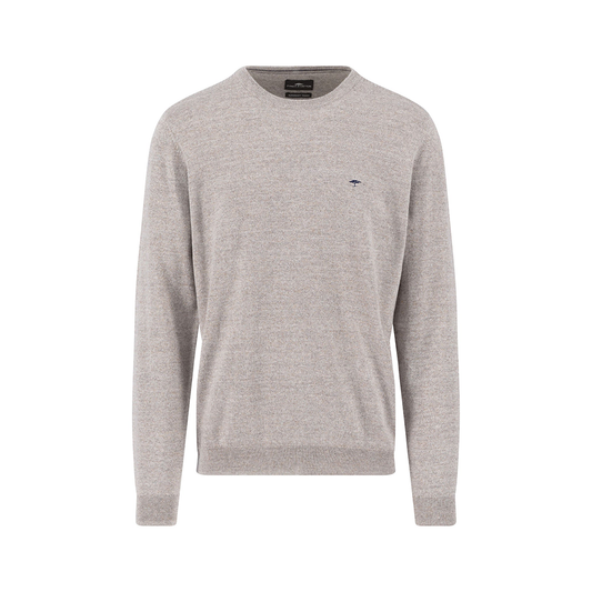 Fynch Hatton Crew-neck cotton wool blend sweater