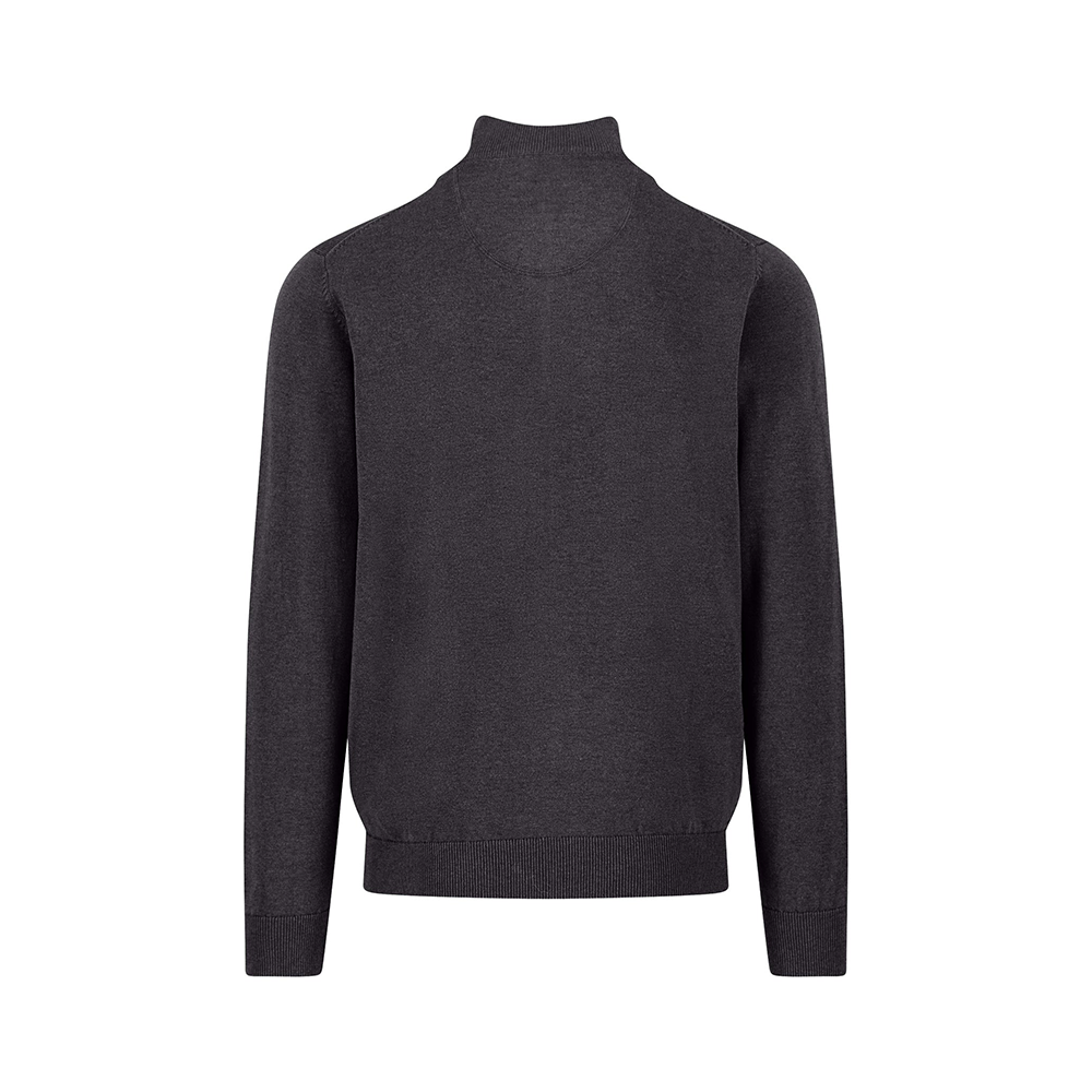 Fynch Hatton Cotton troyer with zip and stand-up collar