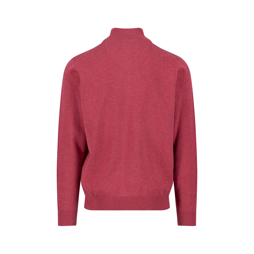 Fynch Hatton Cotton troyer with zip and stand-up collar