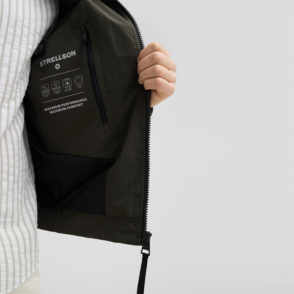 Strellson Lucca Windbreaker Jacket in Olive