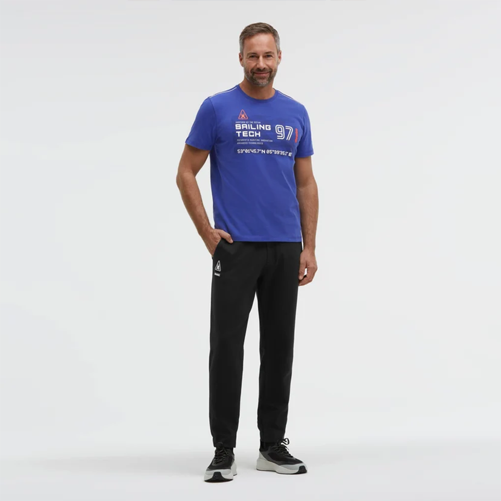 Gaastra Jogging Pants Made of Interlock Jersey black Tapered Fit