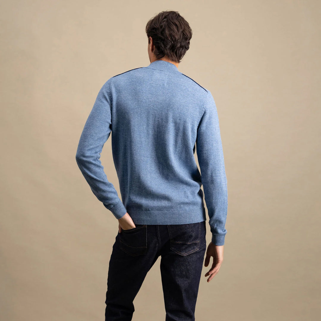 Pullover with Troyer collar