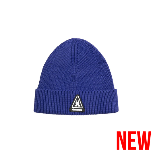 Gaastra Ribbed Knit Beanie with Rubber Patch