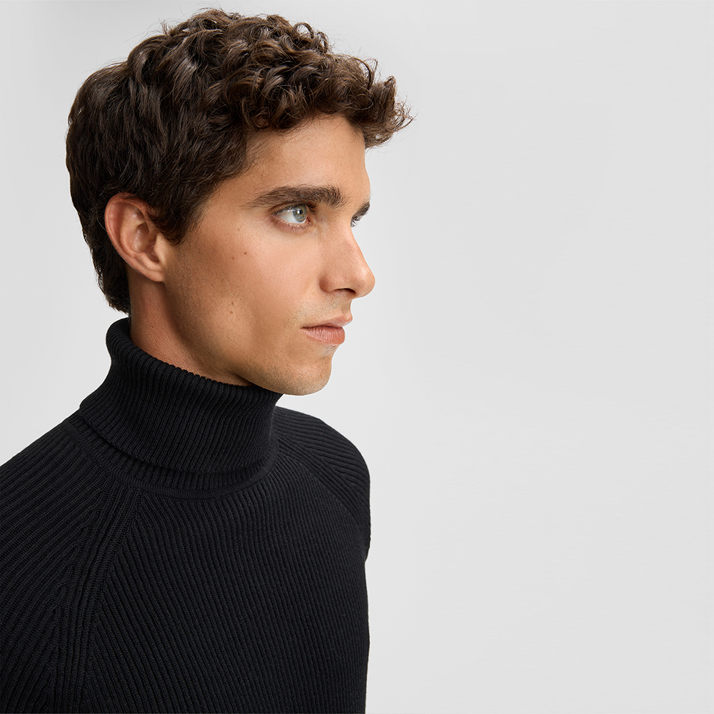 Strellson Hamilton roll neck sweater, black