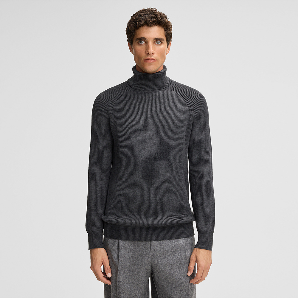 Strellson Hamilton roll neck sweater, anthracite