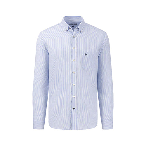 Fynch Hatton light blue check shirt