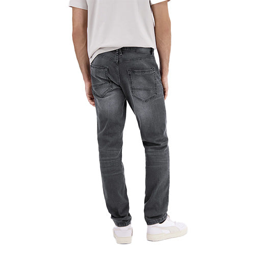 Dark grey used jeans